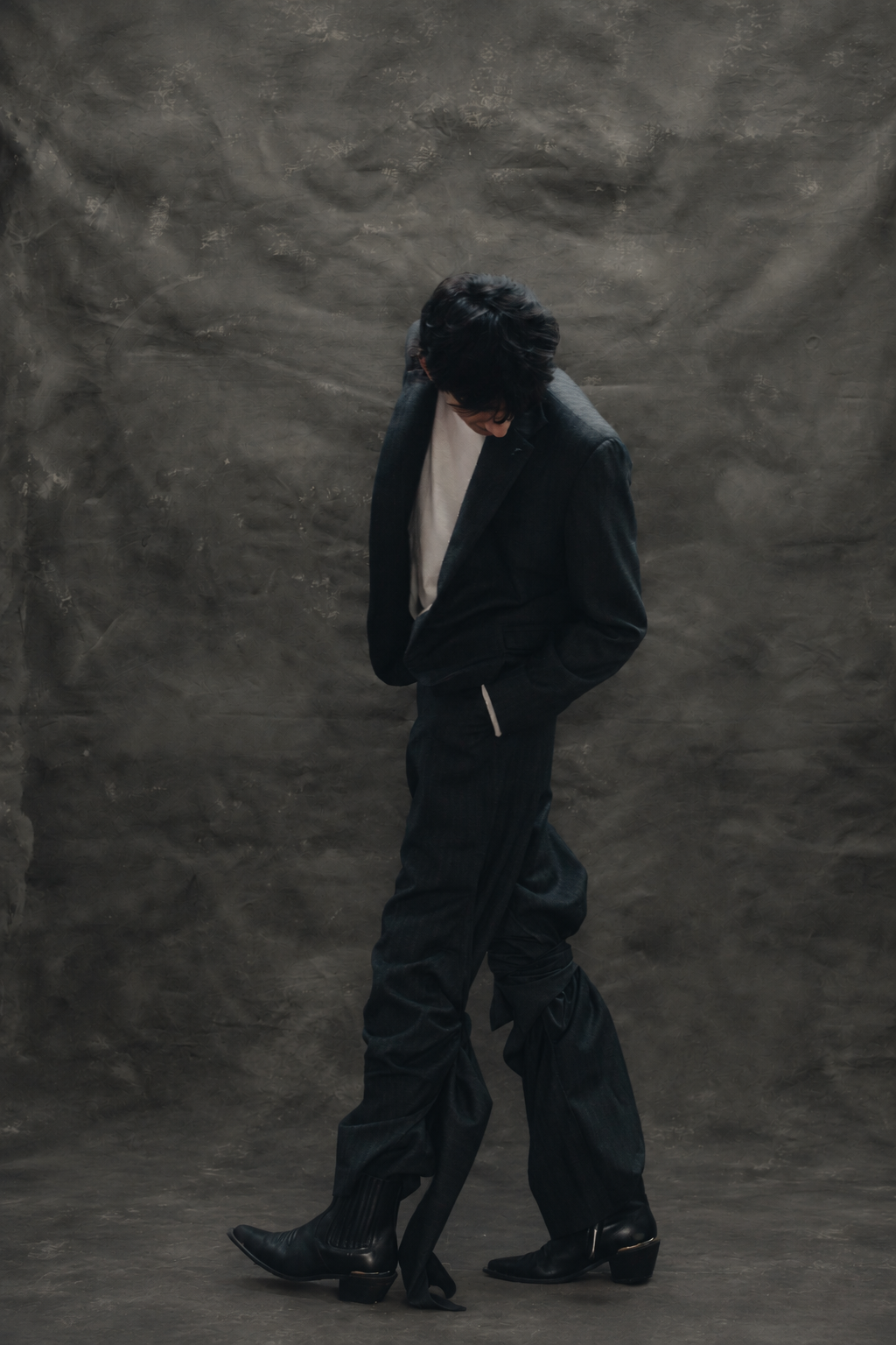 Pantalones de tiras - Gris Rayado