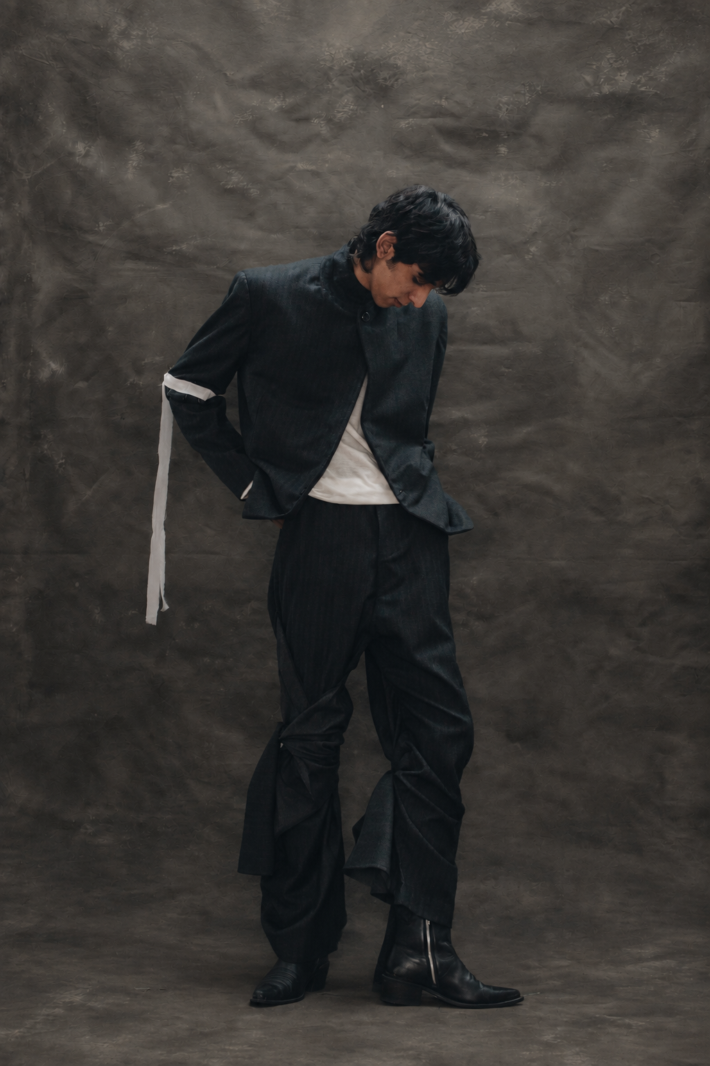 Pantalones de tiras - Gris Rayado