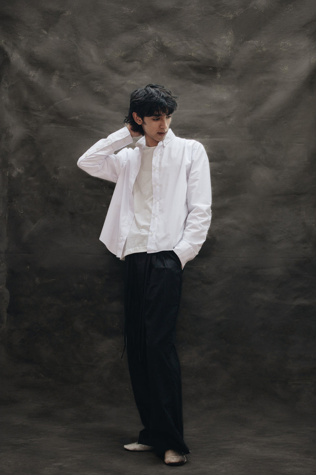 Camisa de Tablones Blanca