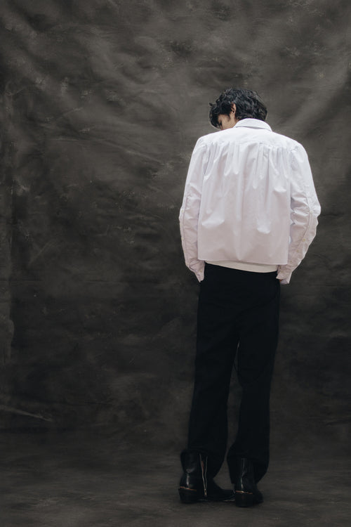 Camisa de Tablones Blanca