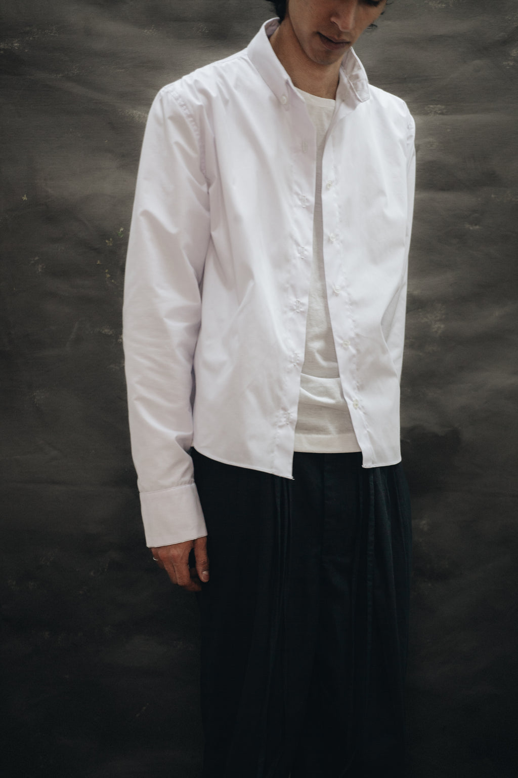 Camisa de Tablones Blanca