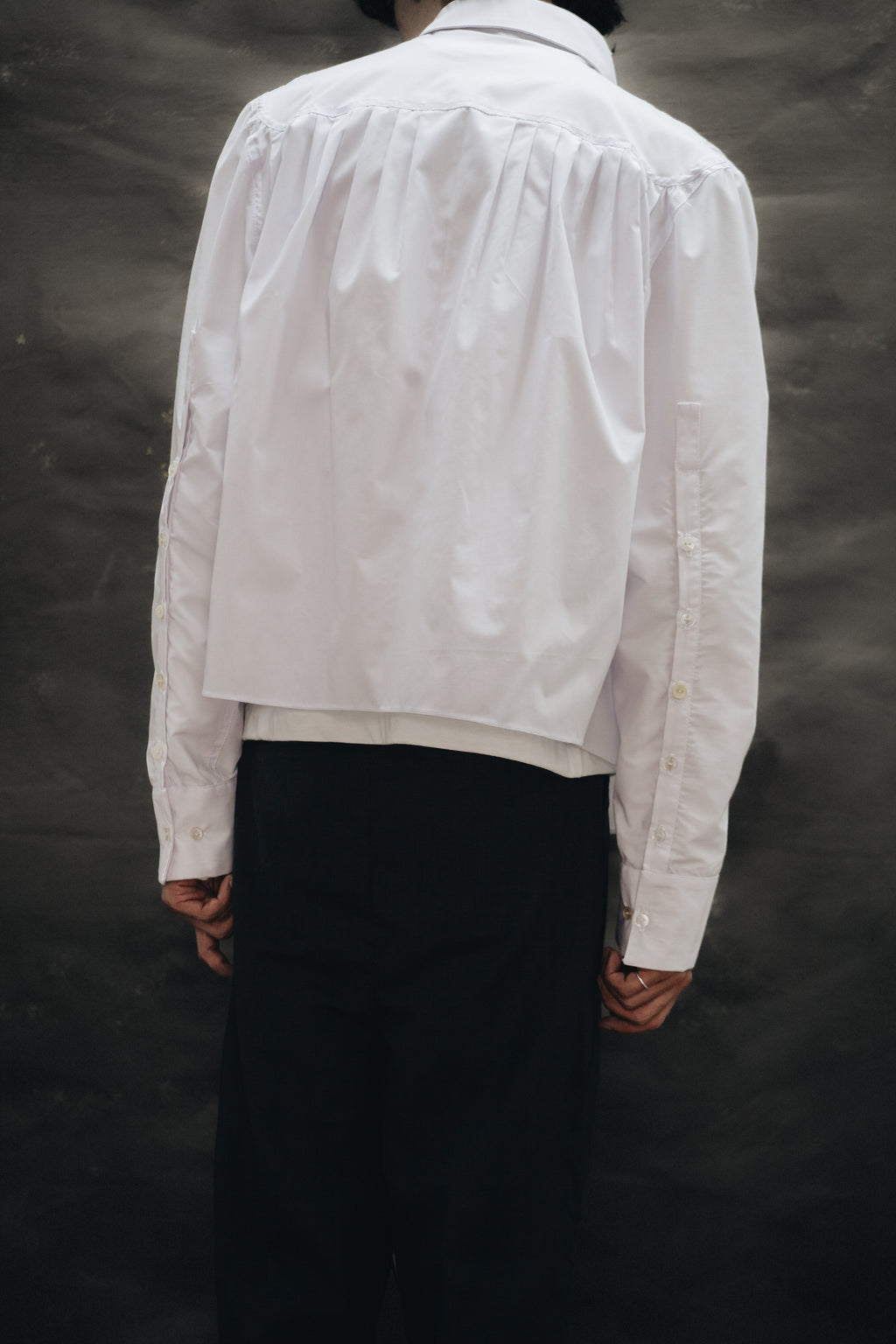 Camisa de Tablones Blanca