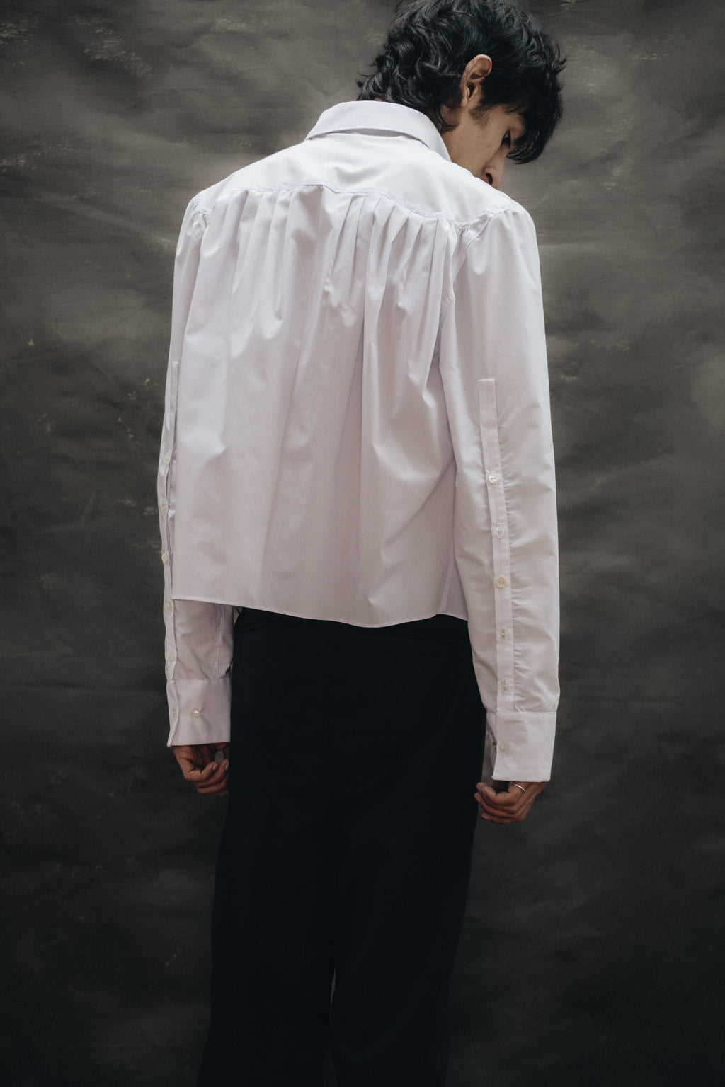 Camisa de Tablones Blanca