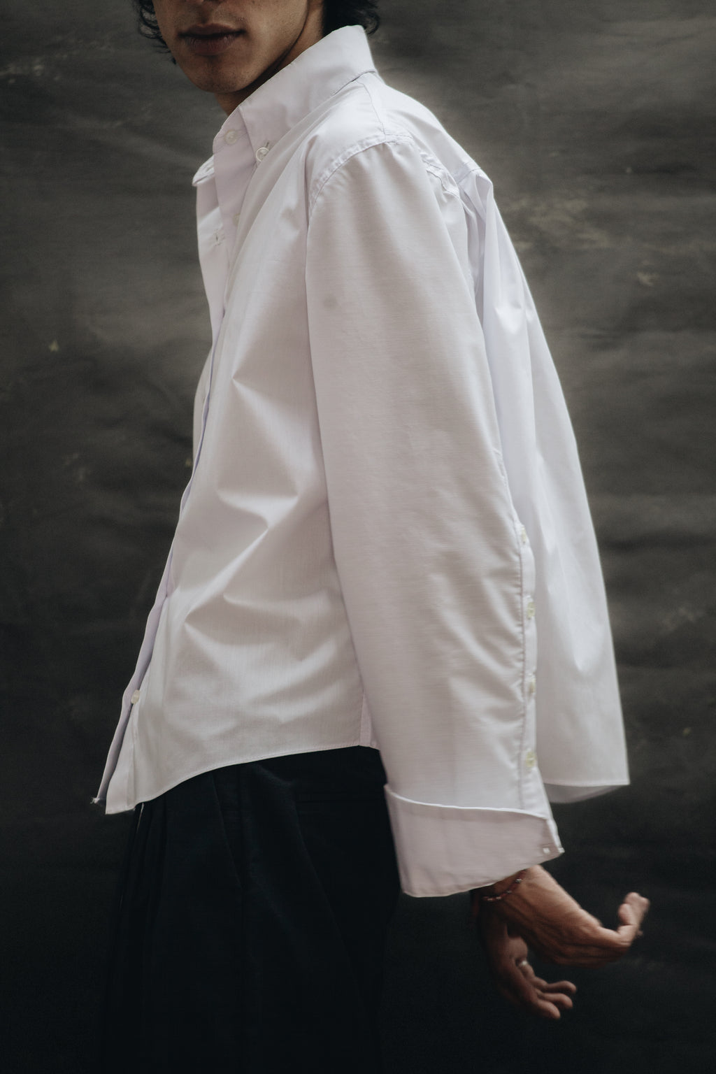 Camisa de Tablones Blanca