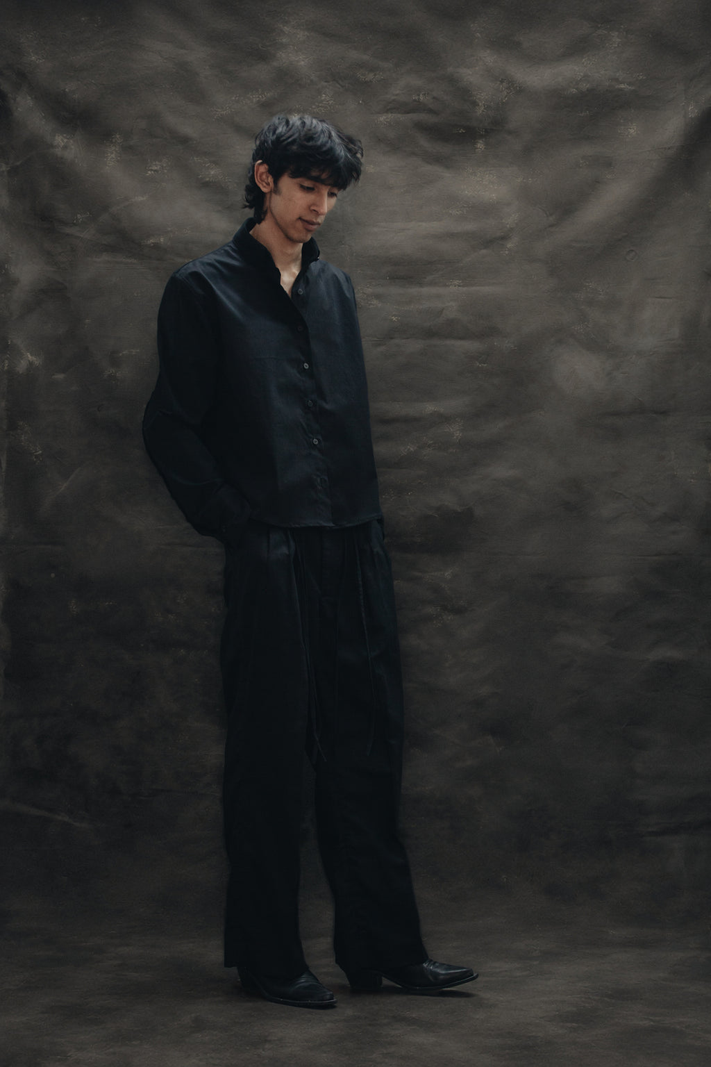 Camisa de Tablones Negra