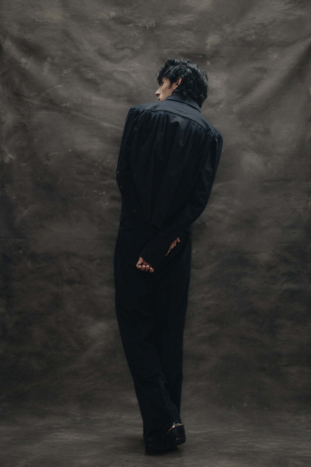 Camisa de Tablones Negra