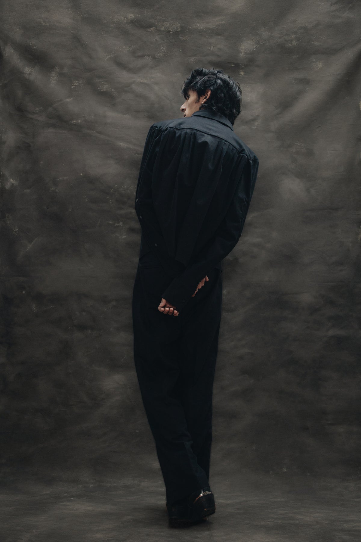 Camisa de Tablones Negra