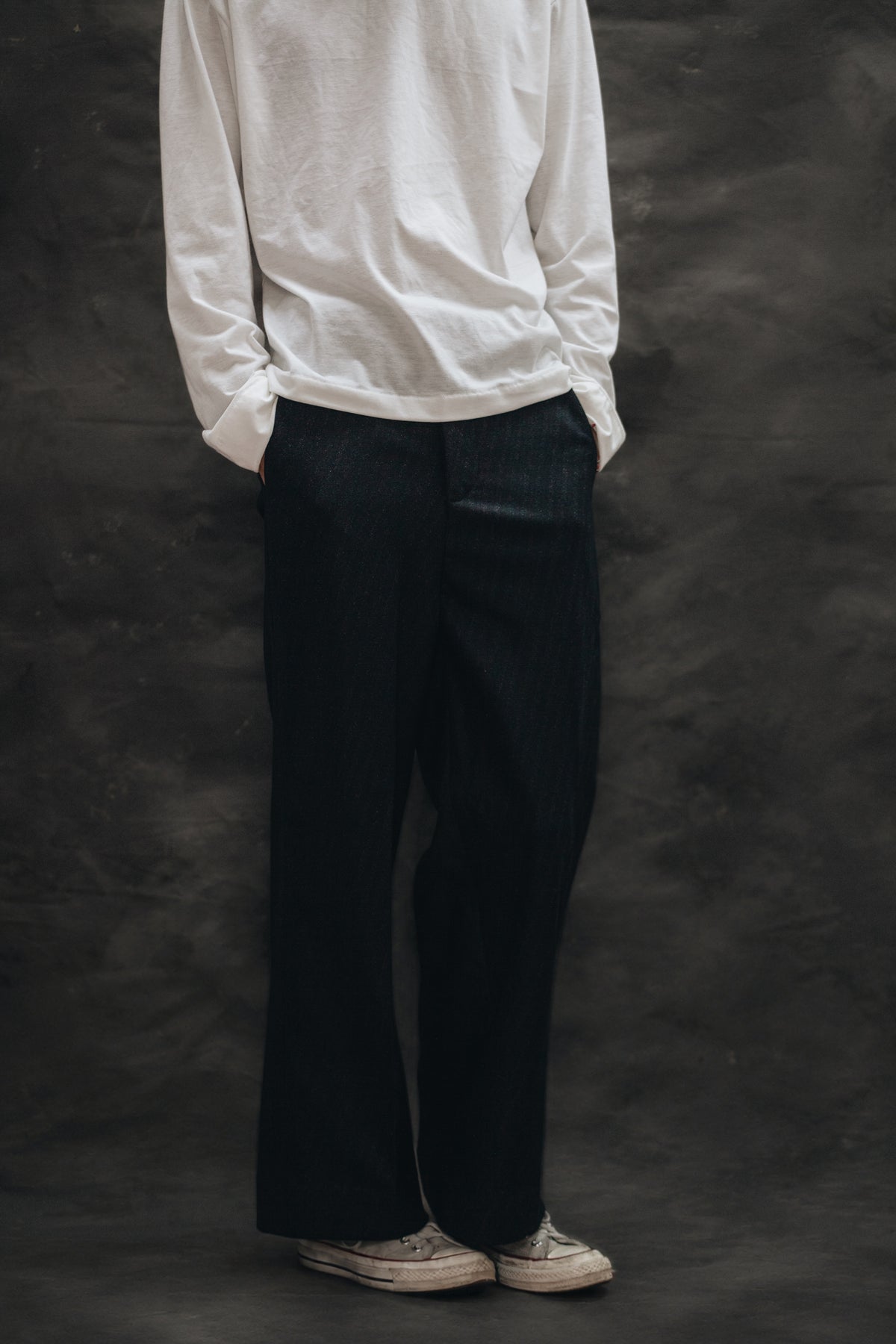Pantalon de Rayas al sesgo